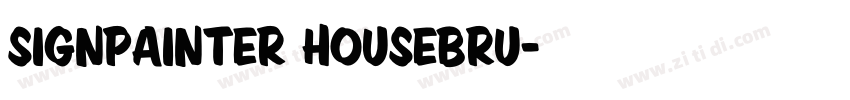 SignPainter HouseBru字体转换
